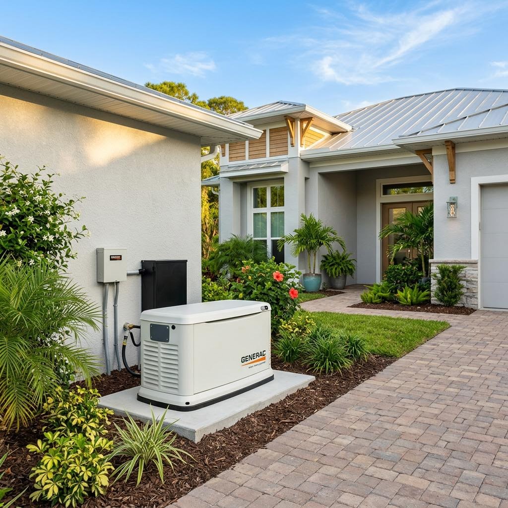 Generac whole-home generator installation